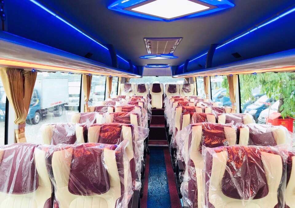Inside Bus Cat Ba to Hanoi